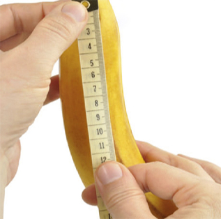 banana mjeri se centimetarskom vrpcom